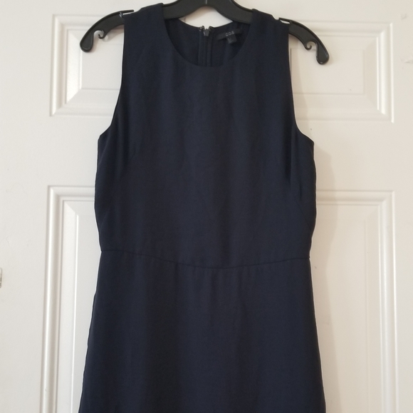 COS Navy Blue Sleeveless Maxi Dress - Picture 4 of 15